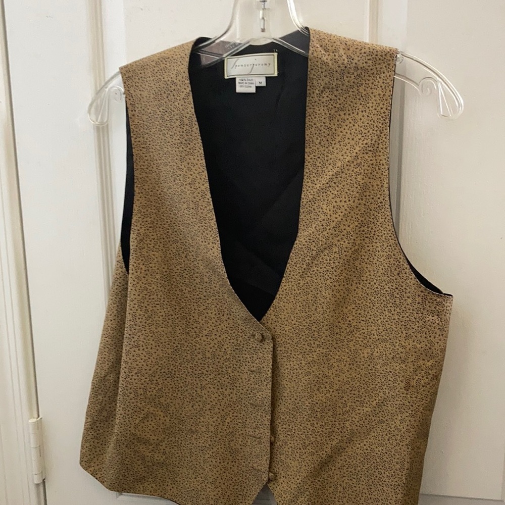 FINAL MARKDOWN SPENSER Jeremy silk vest medium